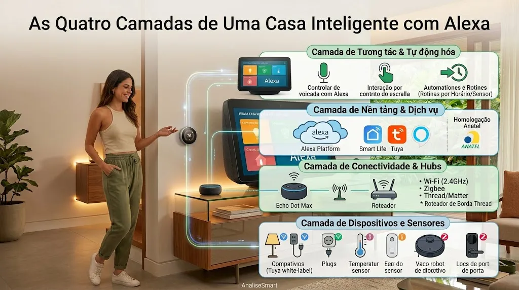 As Quatro Camadas de Uma Casa Inteligente com Alexa