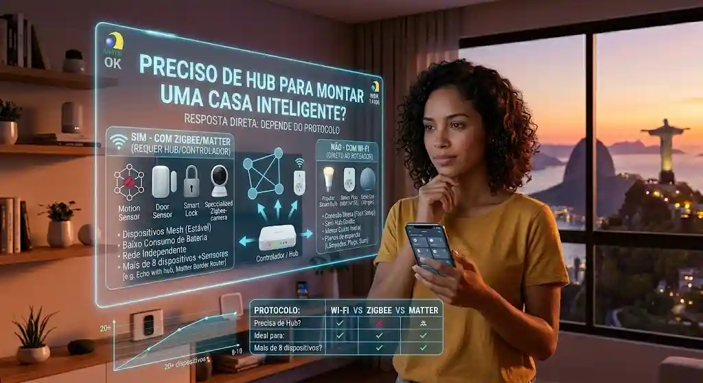 Preciso de hub para montar uma casa inteligente?