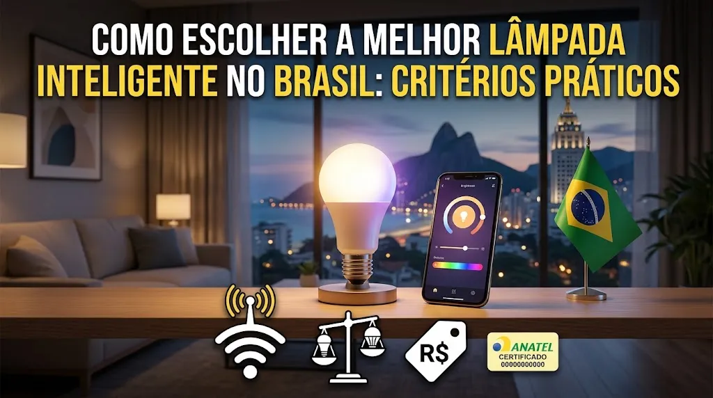 Como Escolher a Melhor Lâmpada Inteligente no Brasil: Critérios Práticos