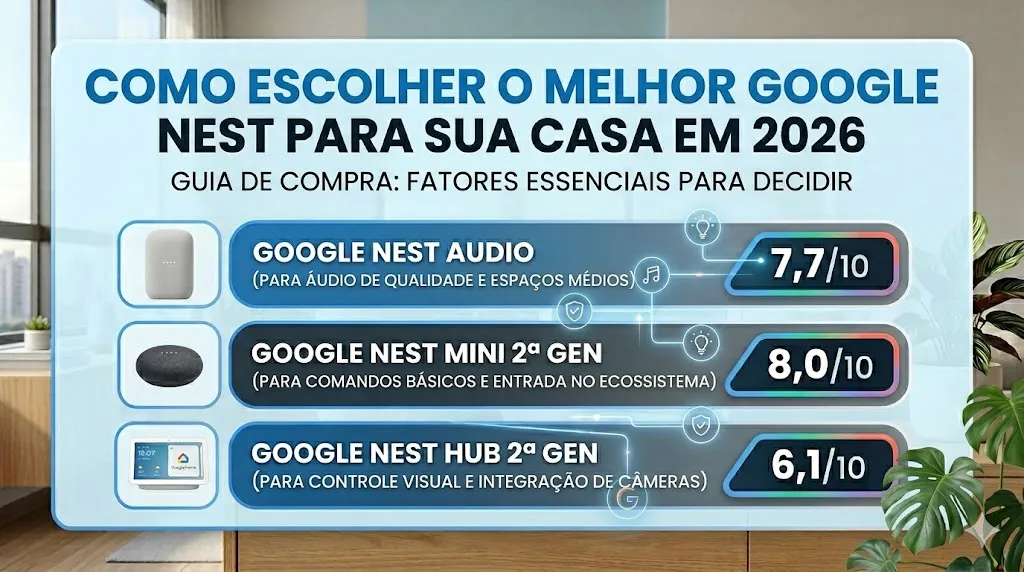 Como Escolher o Melhor Google Nest para Sua Casa em 2026