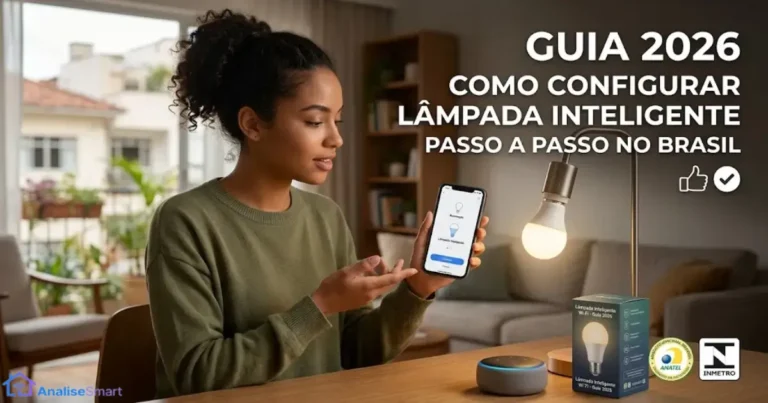 Como configurar lâmpada inteligente passo a passo no Brasil, guia 2026