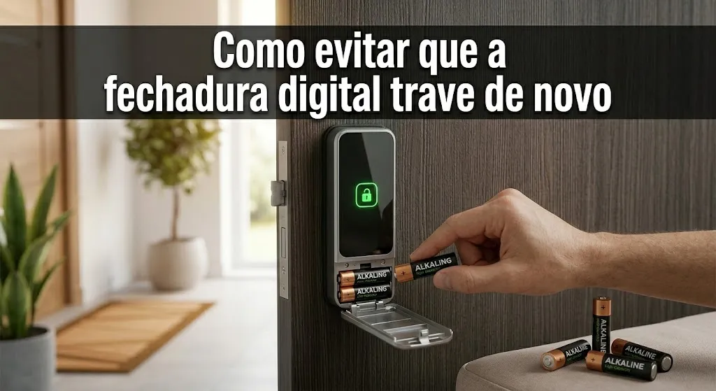 Como evitar que a fechadura digital trave de novo