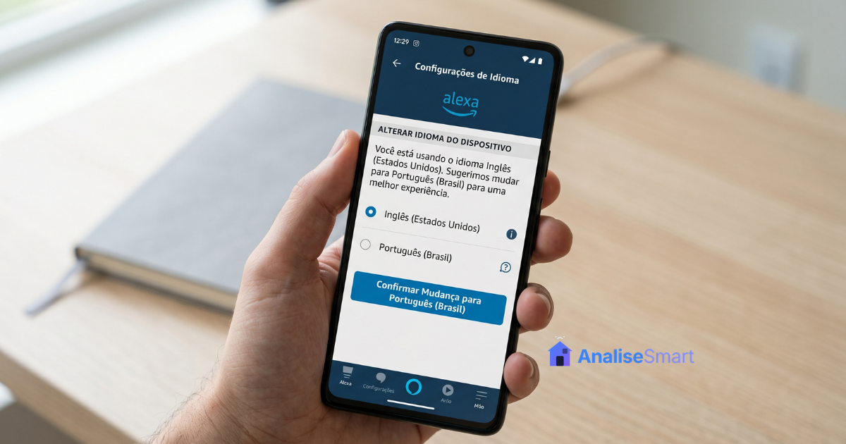 Como mudar o idioma da Alexa para português no Echo e no app