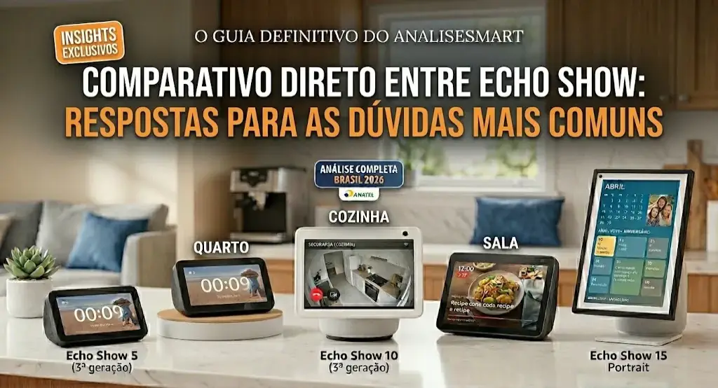 Comparativo Direto entre Echo Show: Respostas para as Dúvidas Mais Comuns de 2026