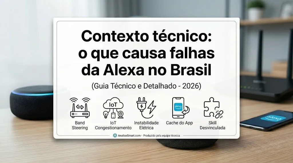 Contexto técnico: o que causa falhas da Alexa no Brasil
