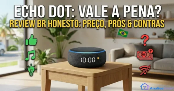 Echo Dot vale a pena em 2026? Review BR honesto, preço, prós e contras