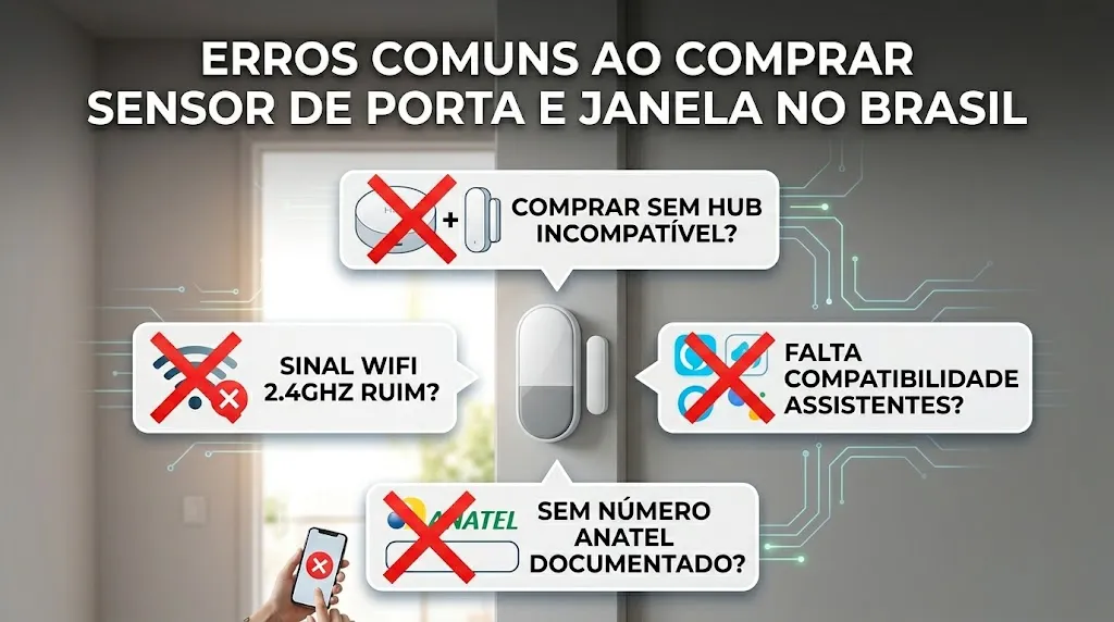 Erros Comuns ao Comprar Sensor de Porta e Janela no Brasil