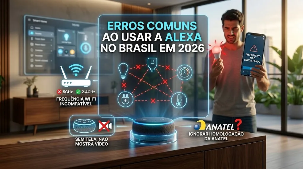 Erros Comuns ao Usar a Alexa no Brasil em 2026