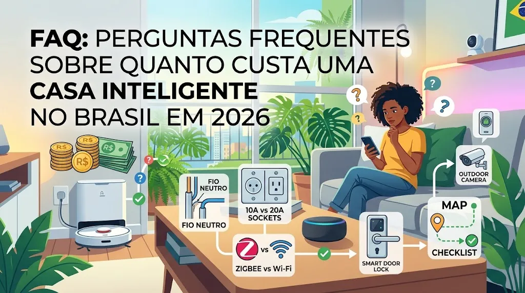 FAQ: Perguntas Frequentes Sobre Quanto Custa uma Casa Inteligente no Brasil em 2026