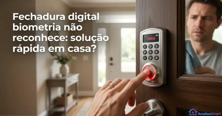 Fechadura digital biometria não reconhece: solução rápida em casa?