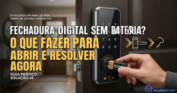 Fechadura digital sem bateria: o que fazer para abrir e resolver agora