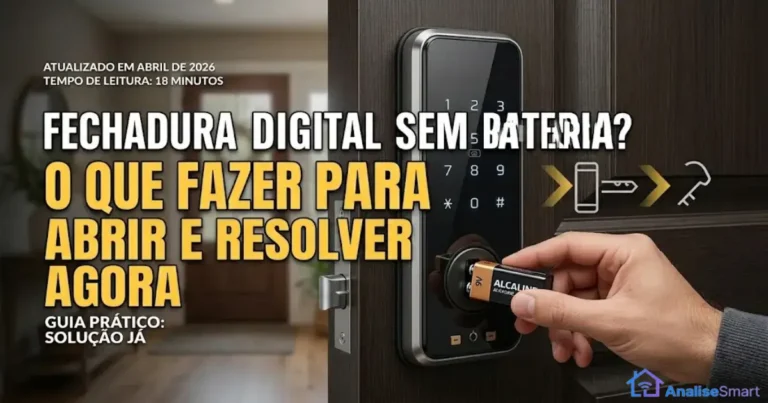 Fechadura digital sem bateria: o que fazer para abrir e resolver agora