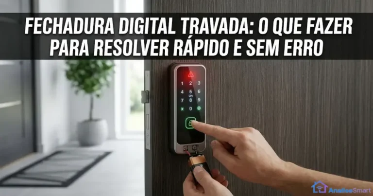 Fechadura digital travada: o que fazer para resolver rapido e sem erro
