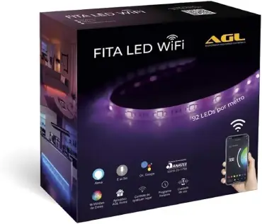  Fita LED Wi-Fi Inteligente AGL 10 m