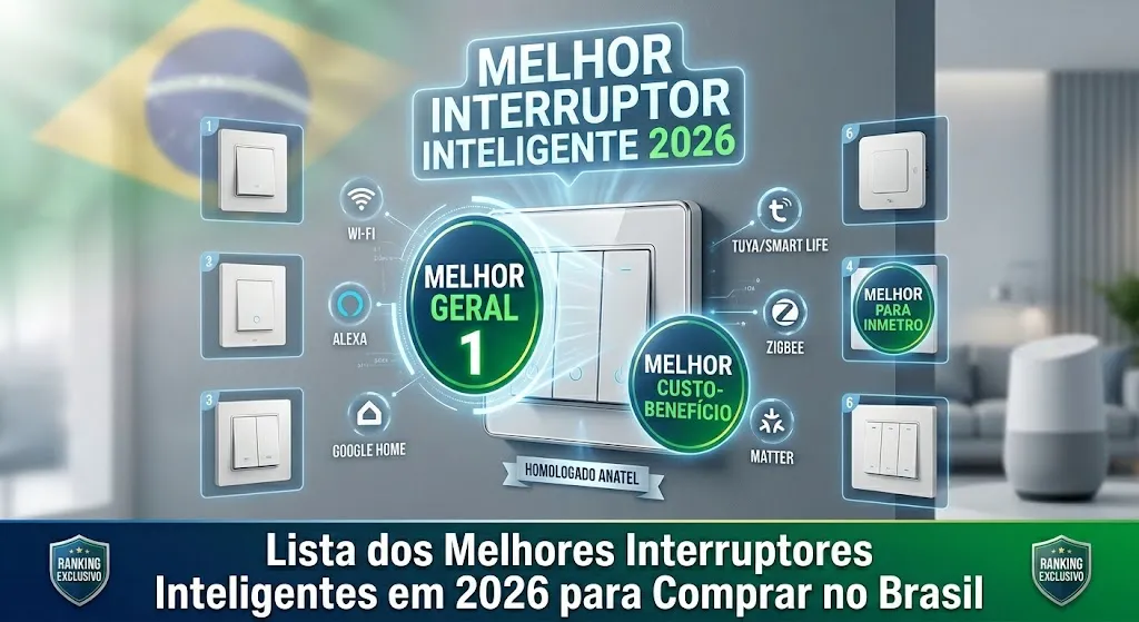 Lista dos Melhores Interruptores Inteligentes em 2026 para Comprar no Brasil
