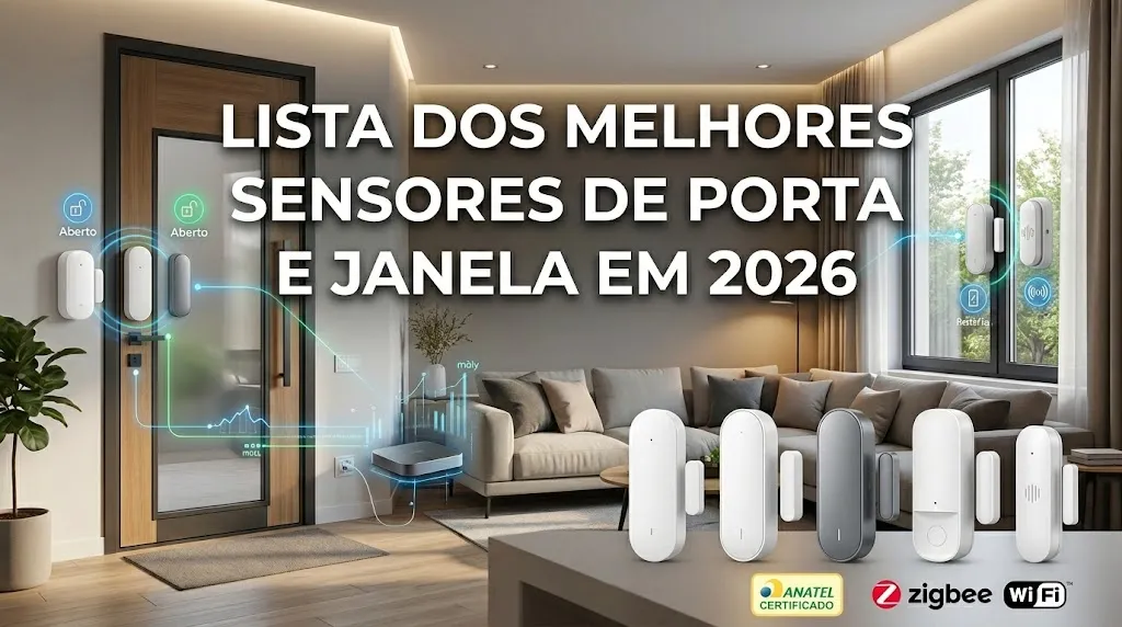 Lista dos Melhores Sensores de Porta e Janela em 2026