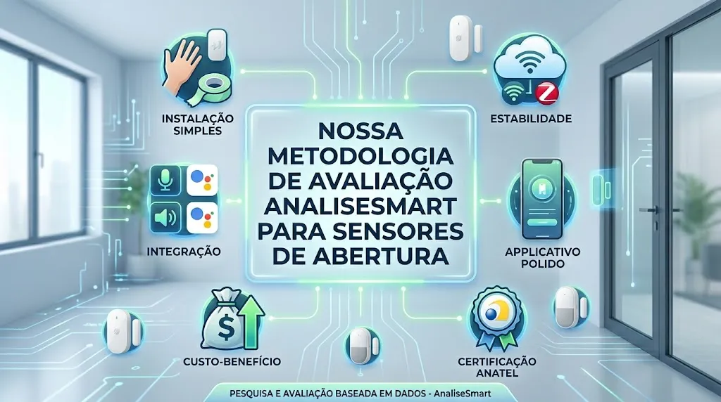 Nossa Metodologia de Avaliação AnaliseSmart para Sensores de Abertura