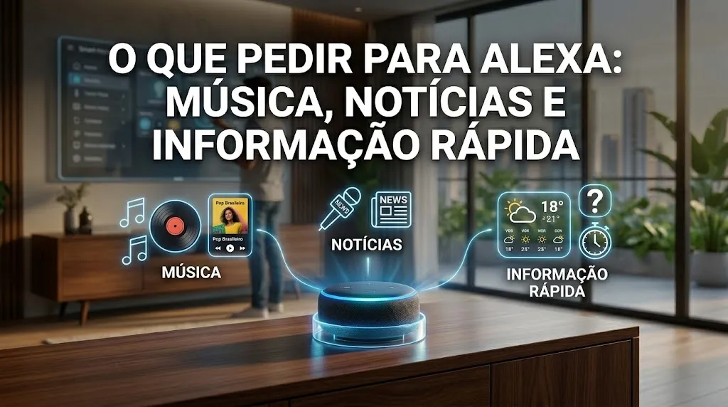 O Que Pedir Para Alexa: Música, Notícias e Informação Rápida