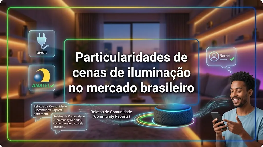 Particularidades de cenas de iluminação Alexa no mercado brasileiro