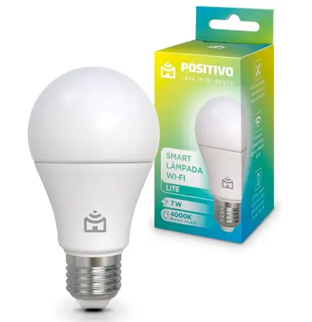 Positivo Casa Inteligente Smart Lâmpada Wi-Fi 9W 806 lm