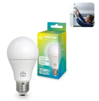 Positivo Casa Inteligente Smart Lâmpada Wi-Fi RGB+ 10W 1100 lm