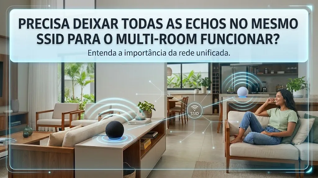 Precisa deixar todas as Echos no mesmo SSID para o multi-room funcionar?