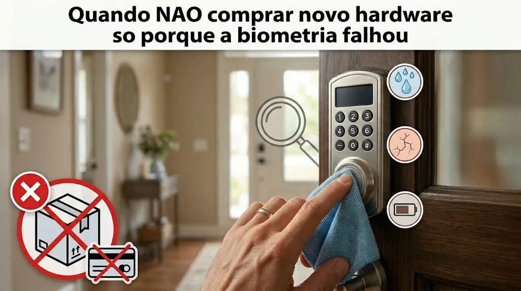 Quando NAO comprar novo hardware so porque a biometria falhou