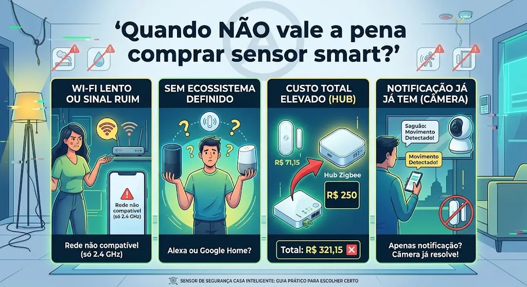 Quando NÃO vale a pena comprar sensor smart?