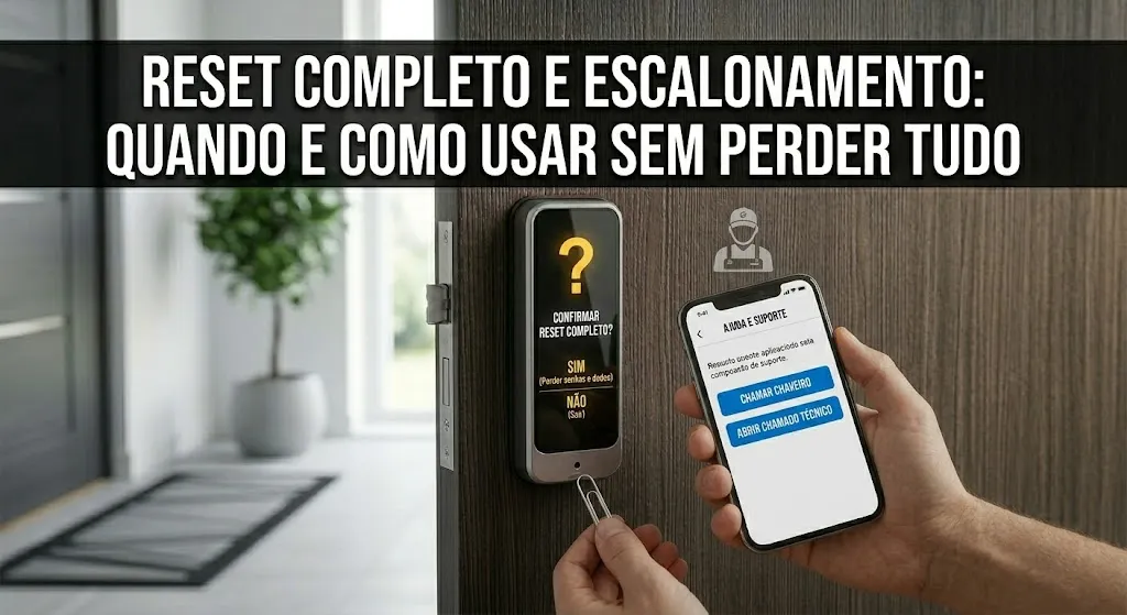 Reset completo e escalonamento: quando e como usar sem perder tudo