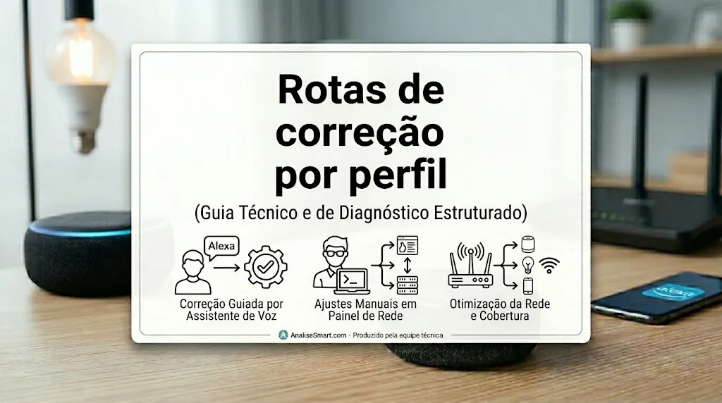 Rotas de correção por perfil