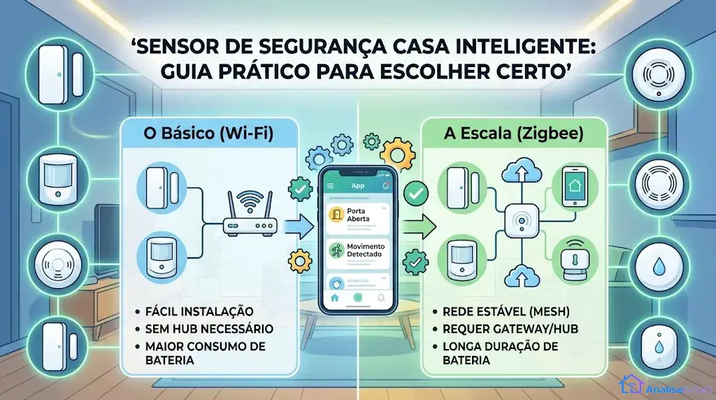 Sensor de segurança casa inteligente: guia prático para escolher certo