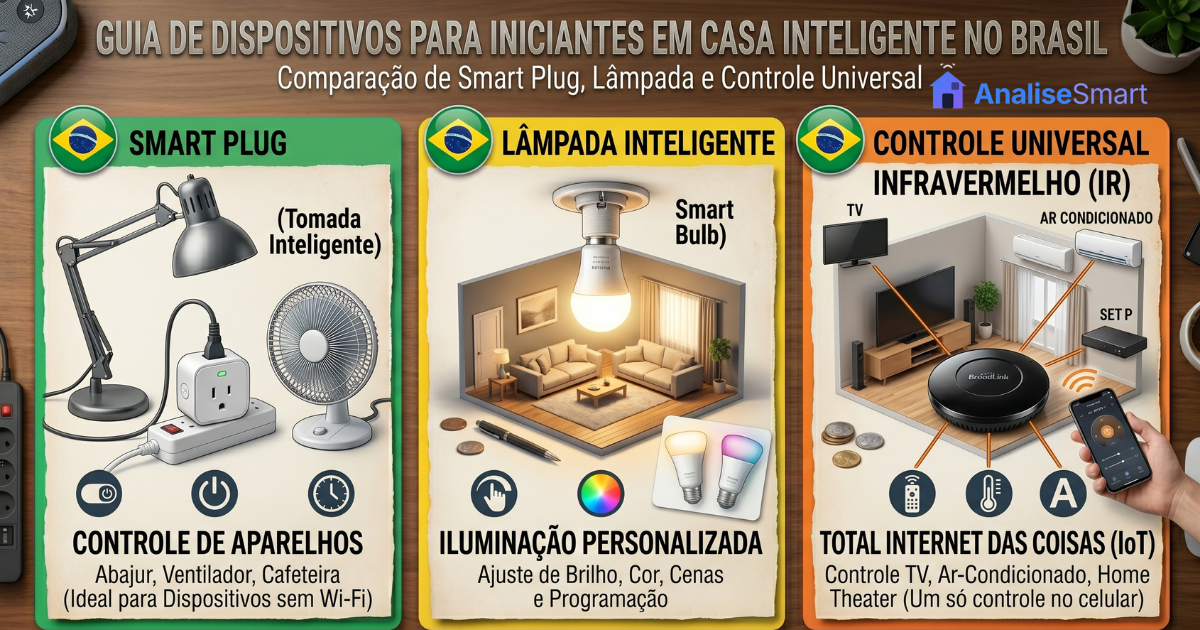 Smart Plug, Lâmpada ou Controle Universal: Qual Comprar Primeiro