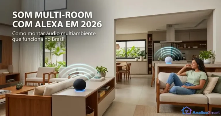 Som multi-room com Alexa em 2026: como montar áudio multiambiente que funciona no Brasil