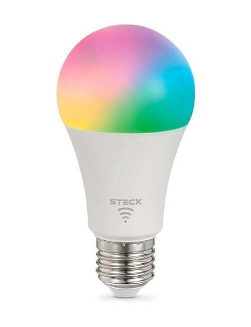 Steck Smarteck 12W, RGBW, Wi-Fi, Bivolt: Maior Potência E27 fora da Elgin