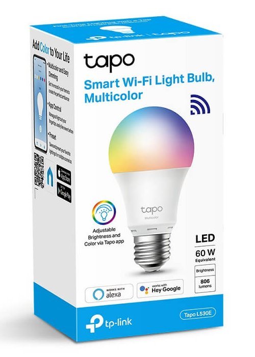Tapo L530E (TP-Link) 8,7W, 806 lúmens: Melhor App para Rotinas e Cenas com Alexa