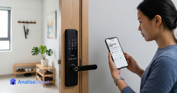 configuracao de fechadura digital no aplicativo com wifi 24ghz