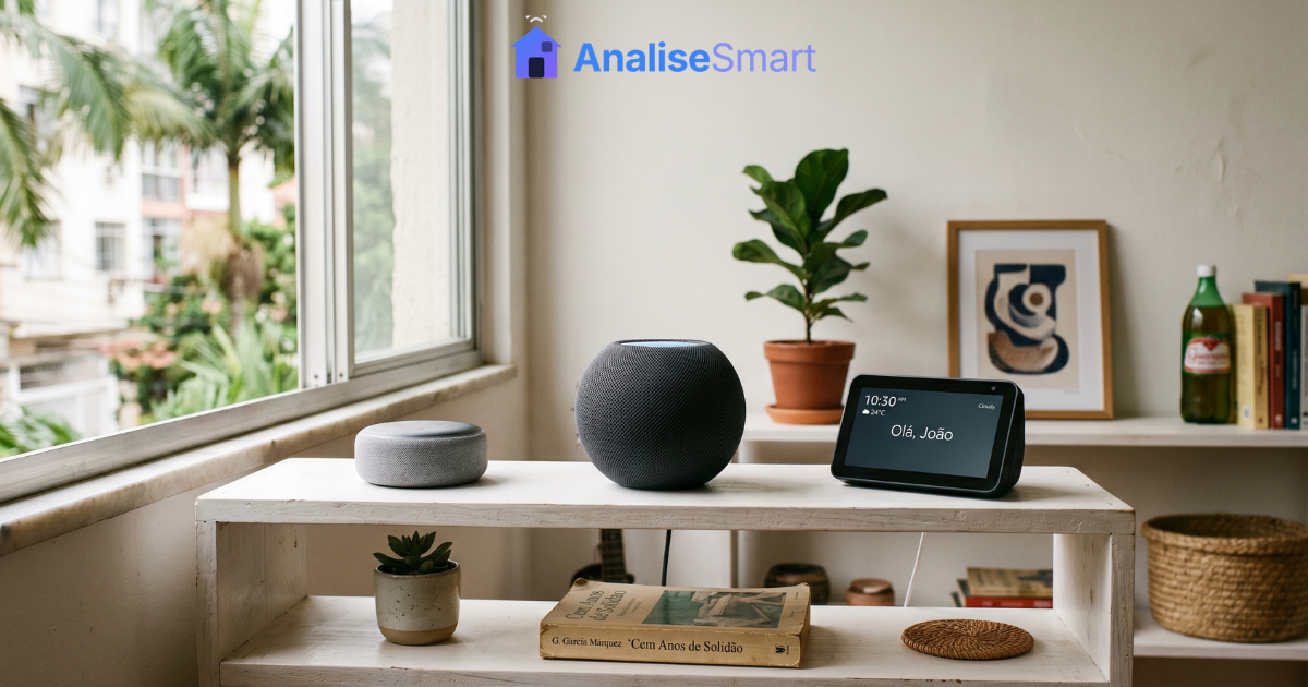 Comparação visual entre modelos Amazon Echo para começar a usar Alexa no Brasil.