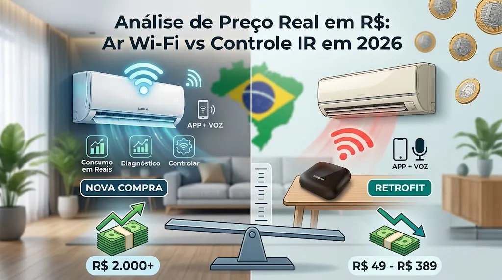 Análise de Preço Real em R$: Ar Wi-Fi vs Controle IR em 2026