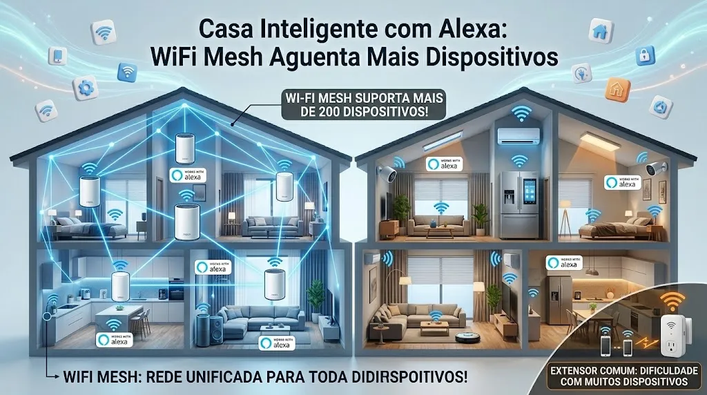 Casa Inteligente com Alexa: WiFi Mesh Aguenta Mais Dispositivos