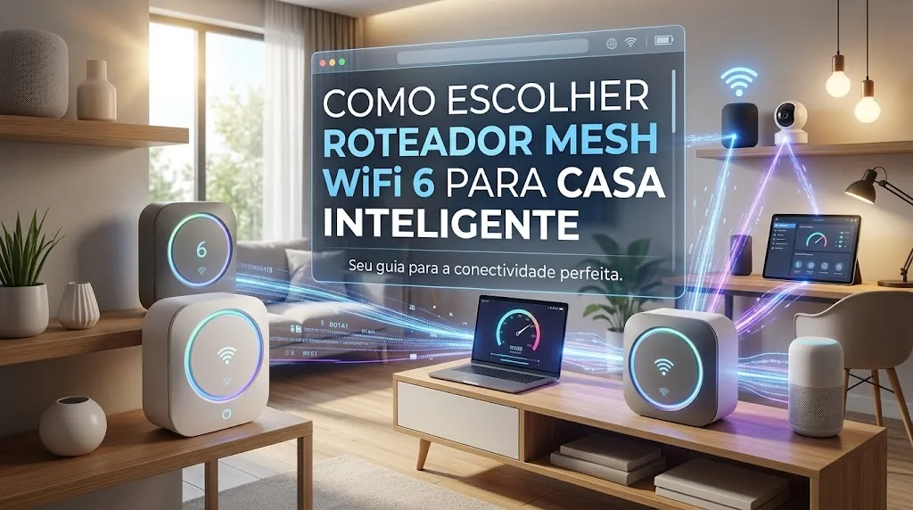 Como Escolher Roteador Mesh WiFi 6 para Casa Inteligente