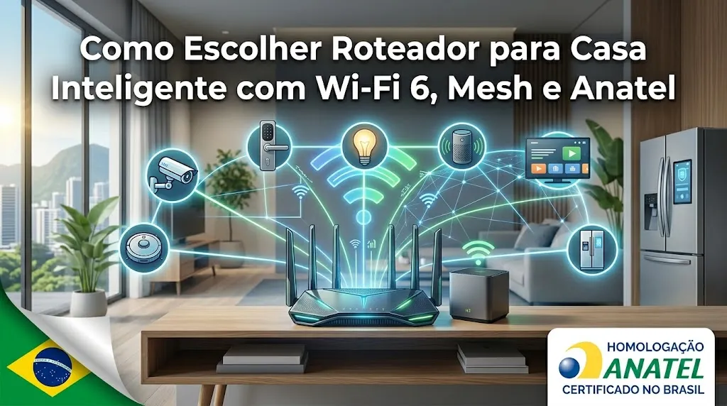Como Escolher Roteador para Casa Inteligente com Wi-Fi 6, Mesh e Anatel