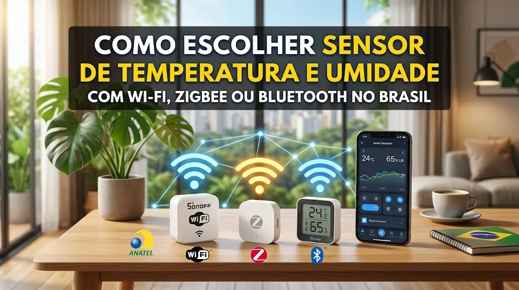Como Escolher Sensor de Temperatura e Umidade com Wi-Fi, Zigbee ou Bluetooth no Brasil