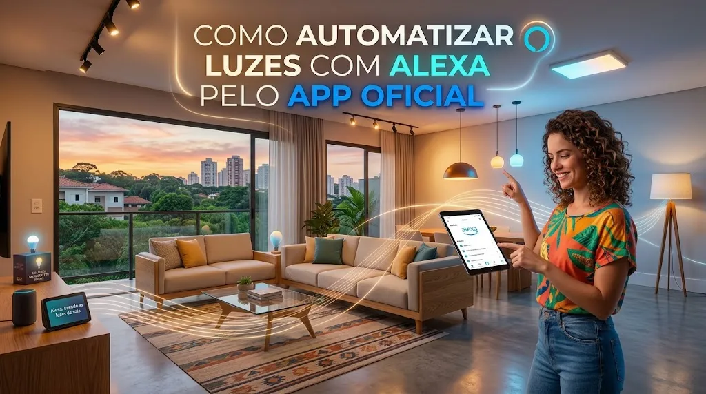Como automatizar luzes com Alexa pelo app oficial