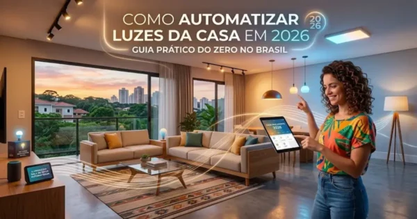 Como automatizar luzes da casa em 2026: guia prático do zero no Brasil