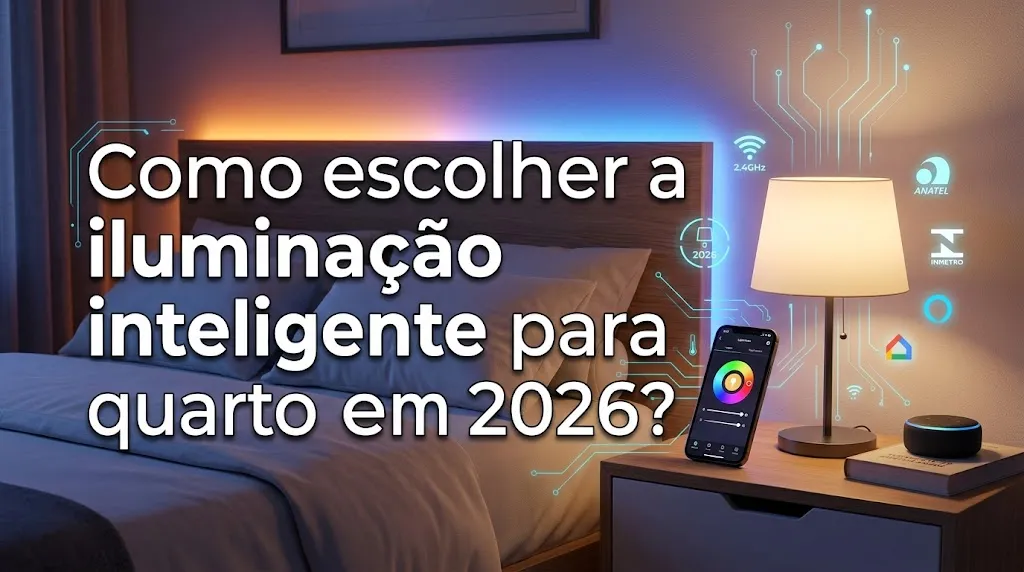 Como escolher a iluminação inteligente para quarto em 2026?