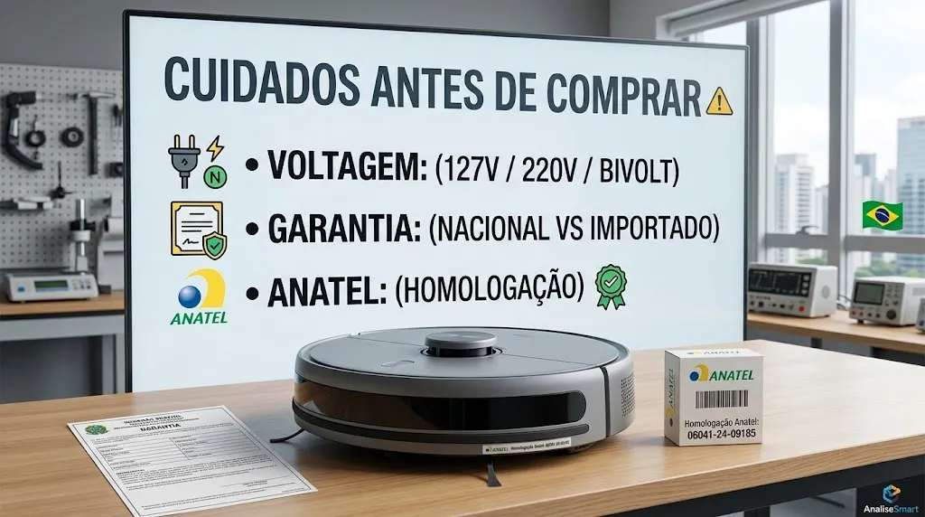 Cuidados Antes de Comprar: Voltagem, Garantia e Anatel