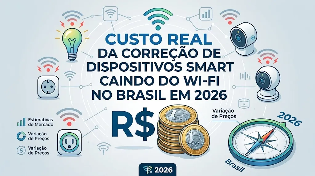 Custo Real da Correção de Dispositivos Smart Caindo do Wi-Fi no Brasil em 2026