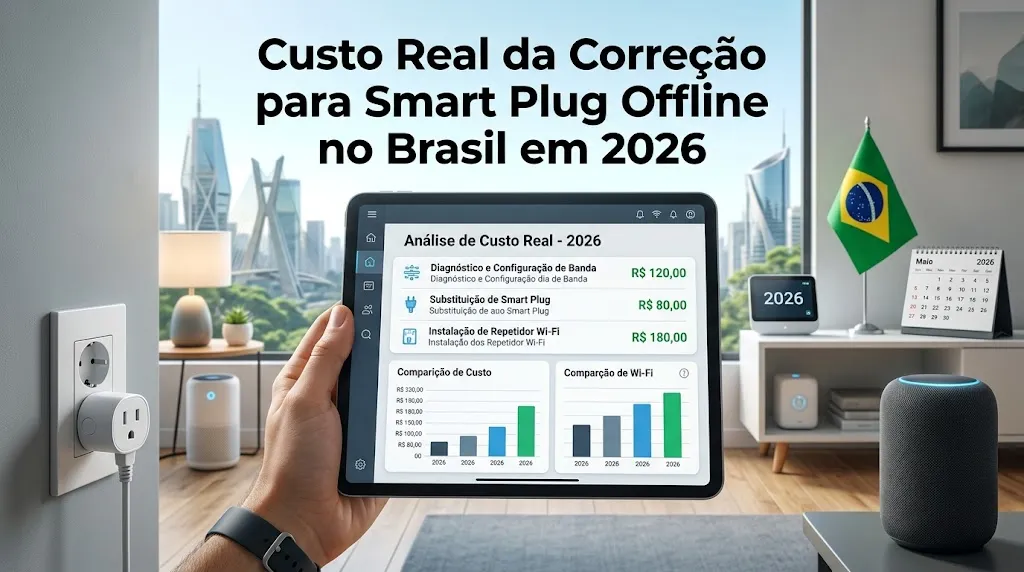 Custo Real da Correção para Smart Plug Offline no Brasil em 2026