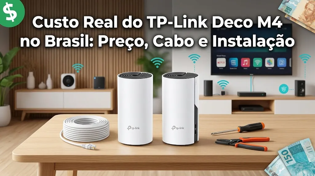 Custo Real do TP-Link Deco M4 no Brasil: Preço, Cabo e Instalação