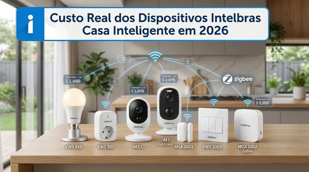 Custo Real dos Dispositivos Intelbras Casa Inteligente em 2026